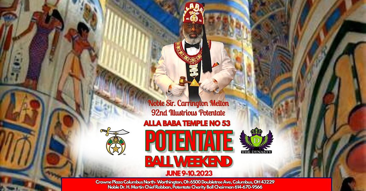 Alla Baba Temple No 53 Potentate Charity Ball Honoring Noble Sir. C. Melton