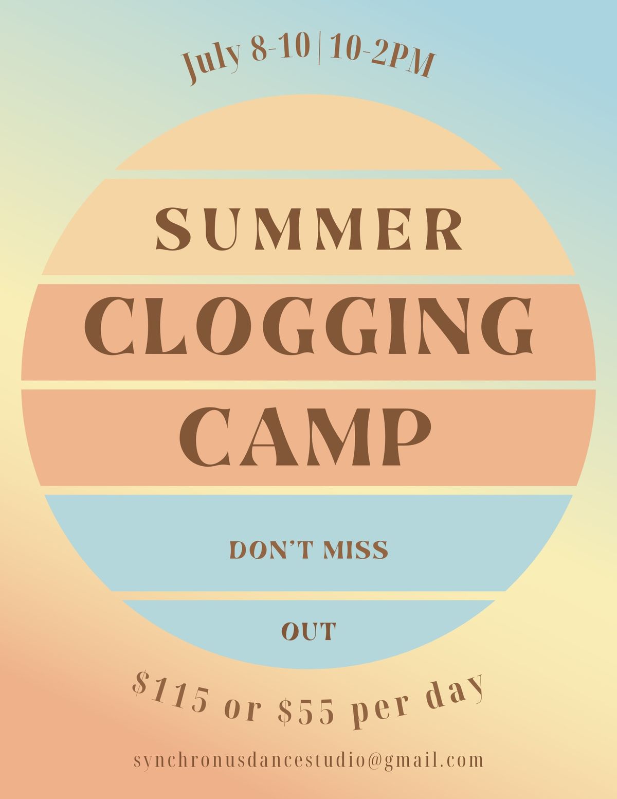 Summer Clogging Camp