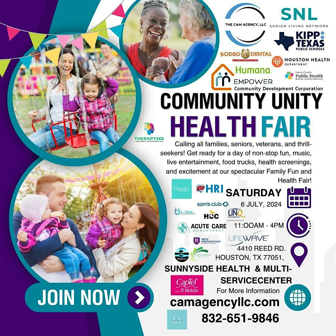 Community Unity,  A Family, Fun & Health Fair