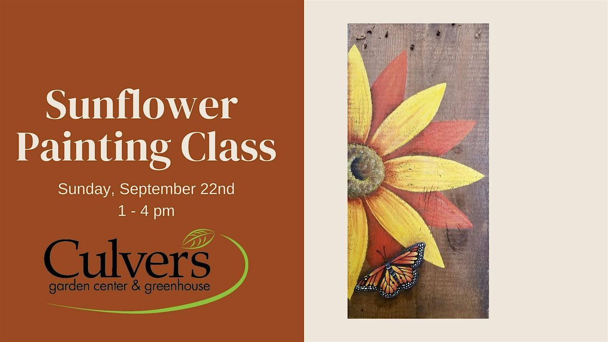 Sunflower Painting Class