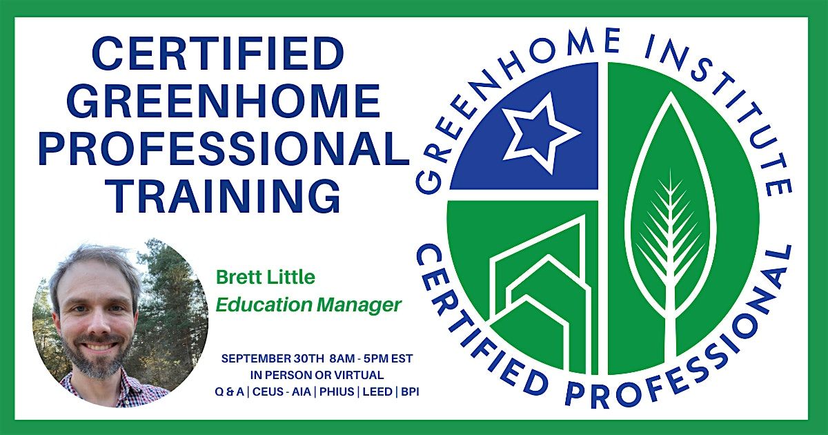 Certified GreenHome Professional Training