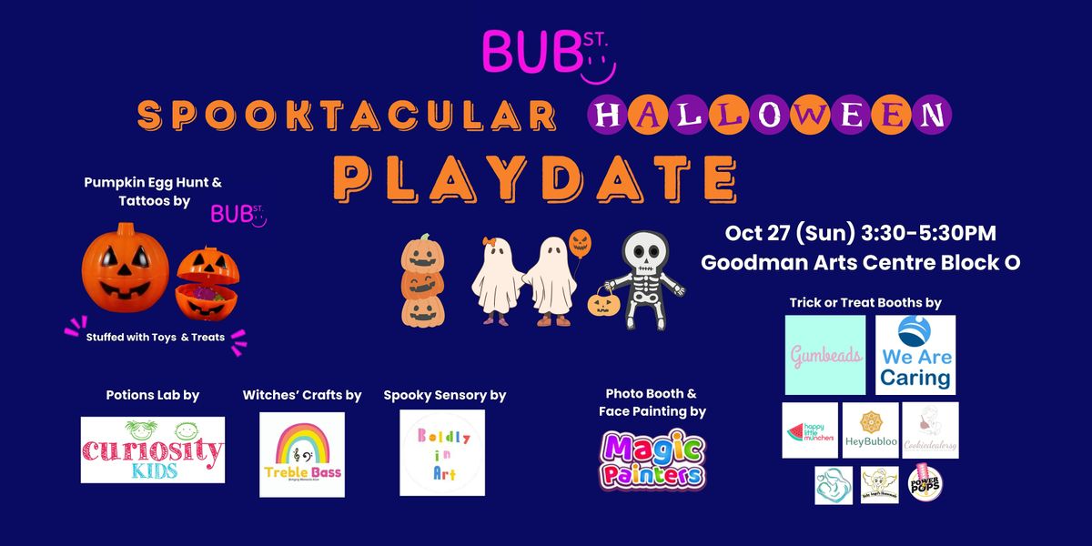 Spooktacular Halloween Party Playdate  for Babies & Toddlers - Oct 27