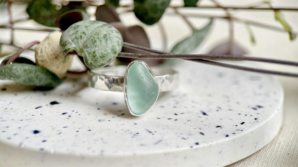 Make a Sea Glass\/Gemstone Bezel Set Ring- Beginners Silversmithing Class.