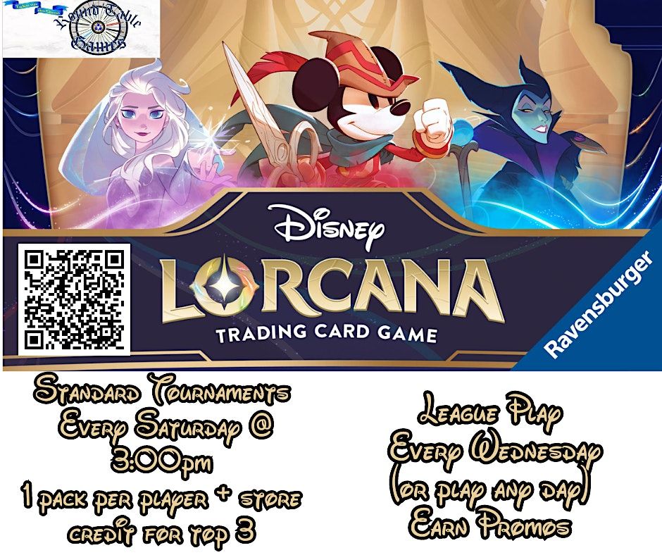 Disney Lorcana Standard Tournaments at Round Table Games