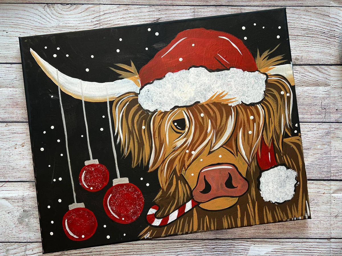 Sold OUT - Main Street Coffee House - Christmas Highlander Sip & Paint