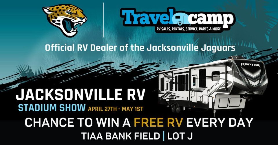 Jacksonville RV Stadium Show, TIAA Bank Field, Fruit Cove, 27 April to