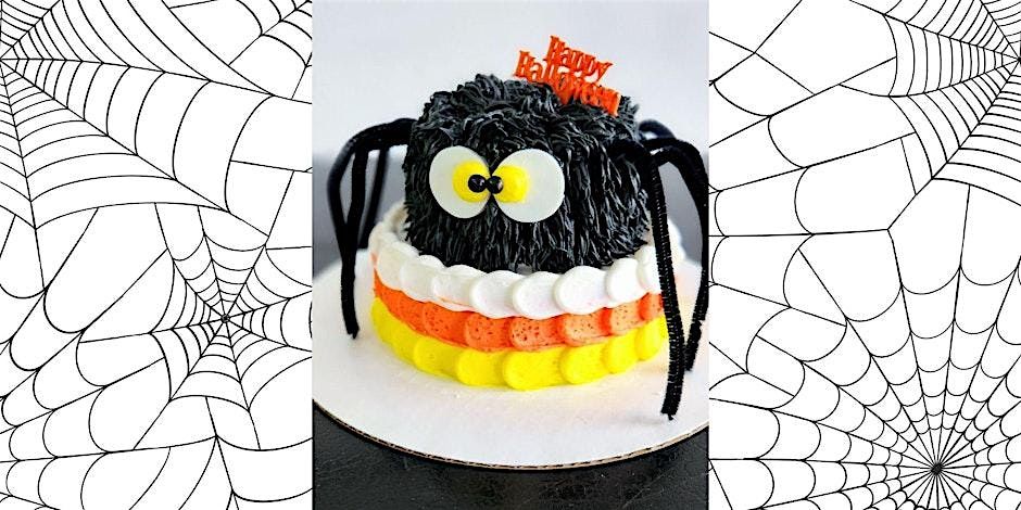 Candy Corn Spider Cake