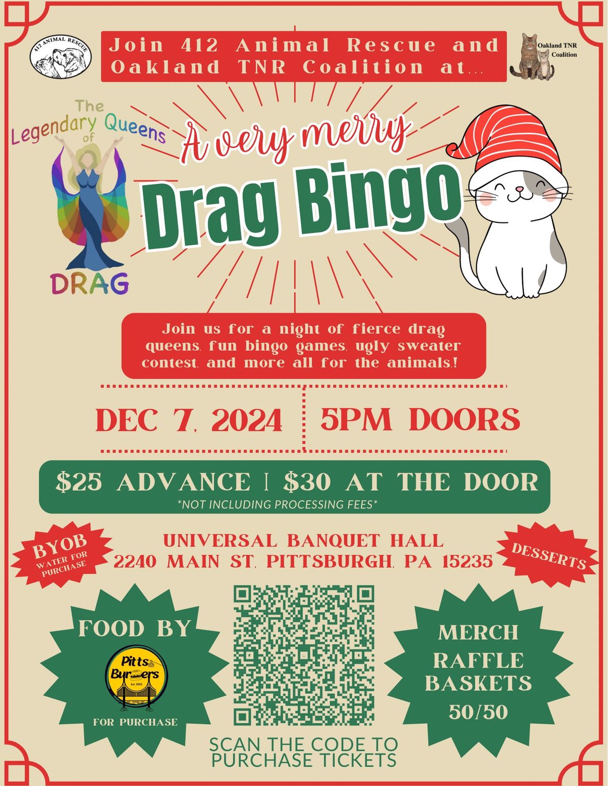 A Very Merry Drag Bingo for the Animals!