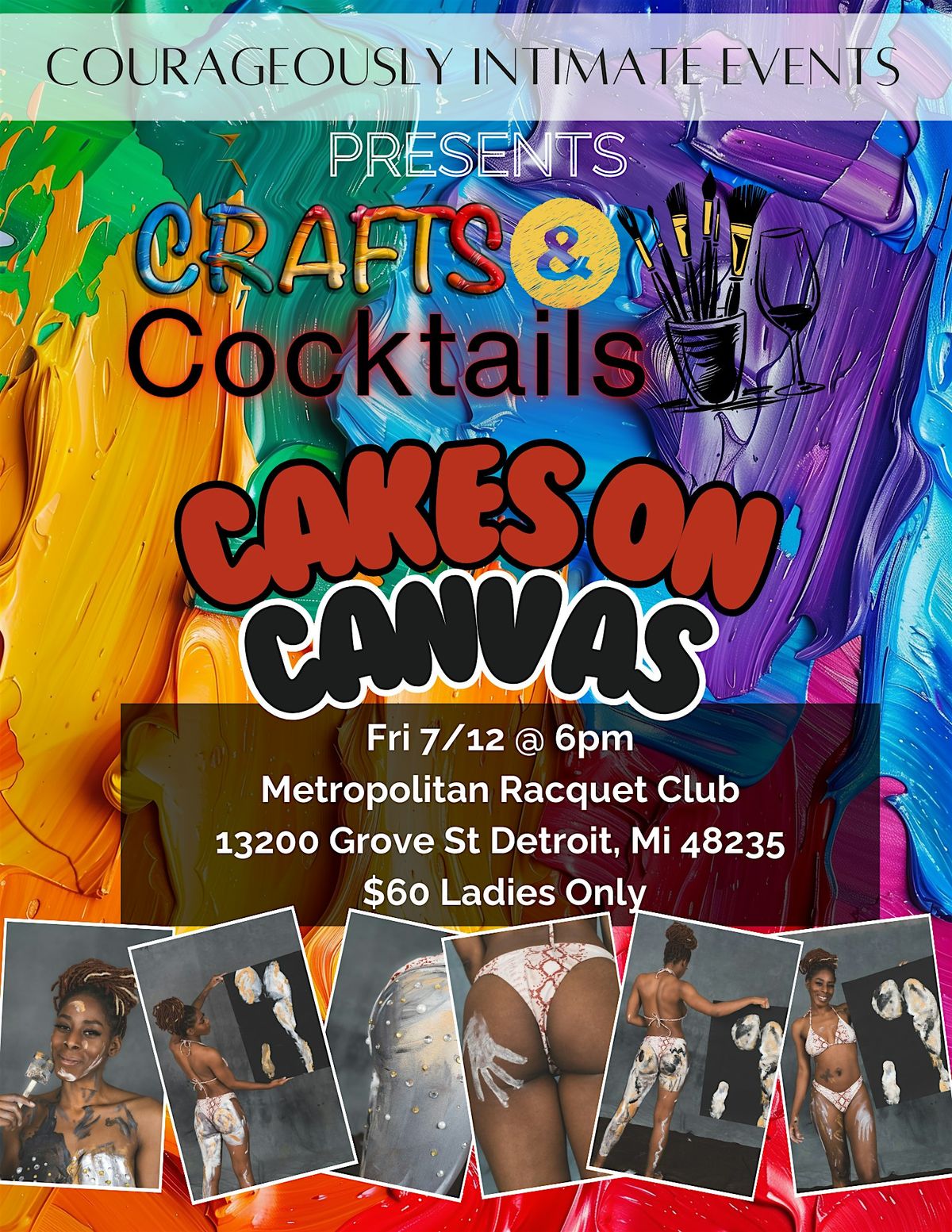 Crafts & Cocktails: Cakes on Canvas