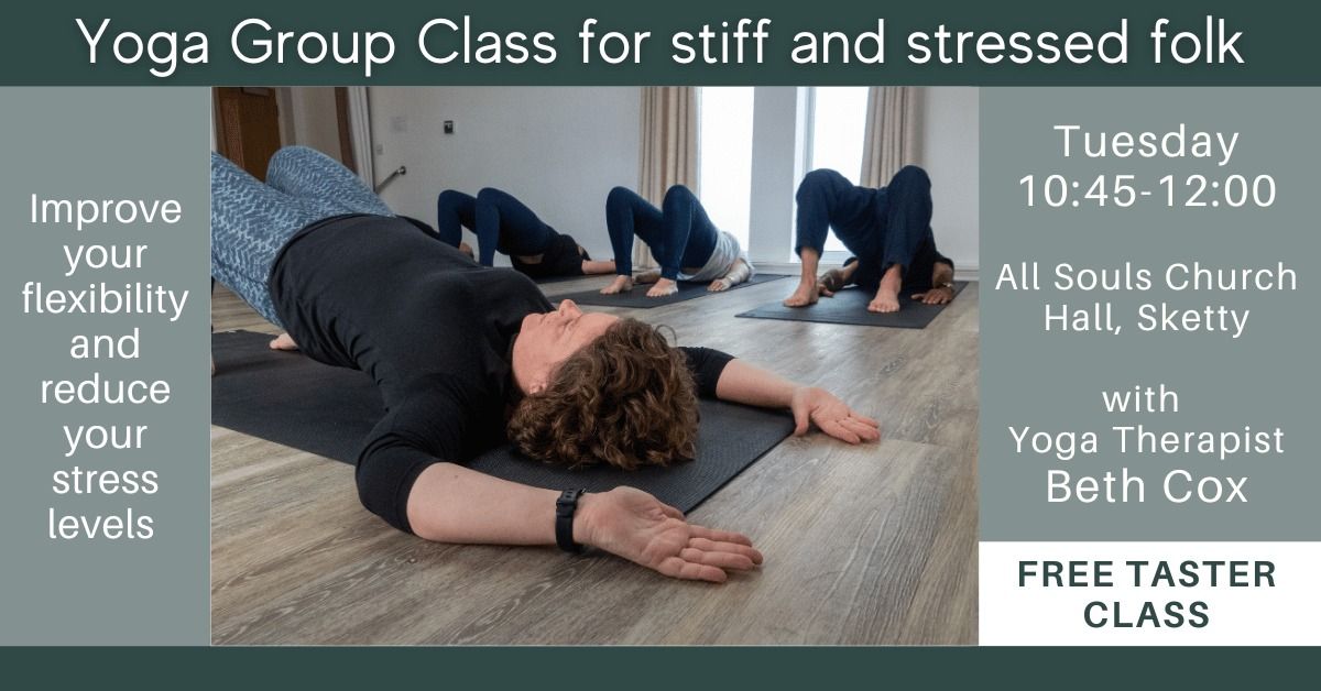 Yoga class for stiff and stressed folk