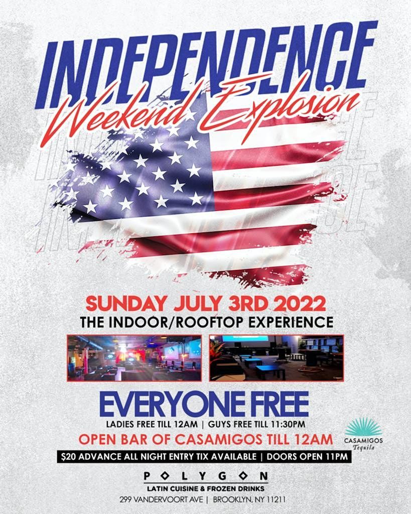 Independence Wknd Rooftop Explosion w\/ Casamigos Open Bar x Free Entry