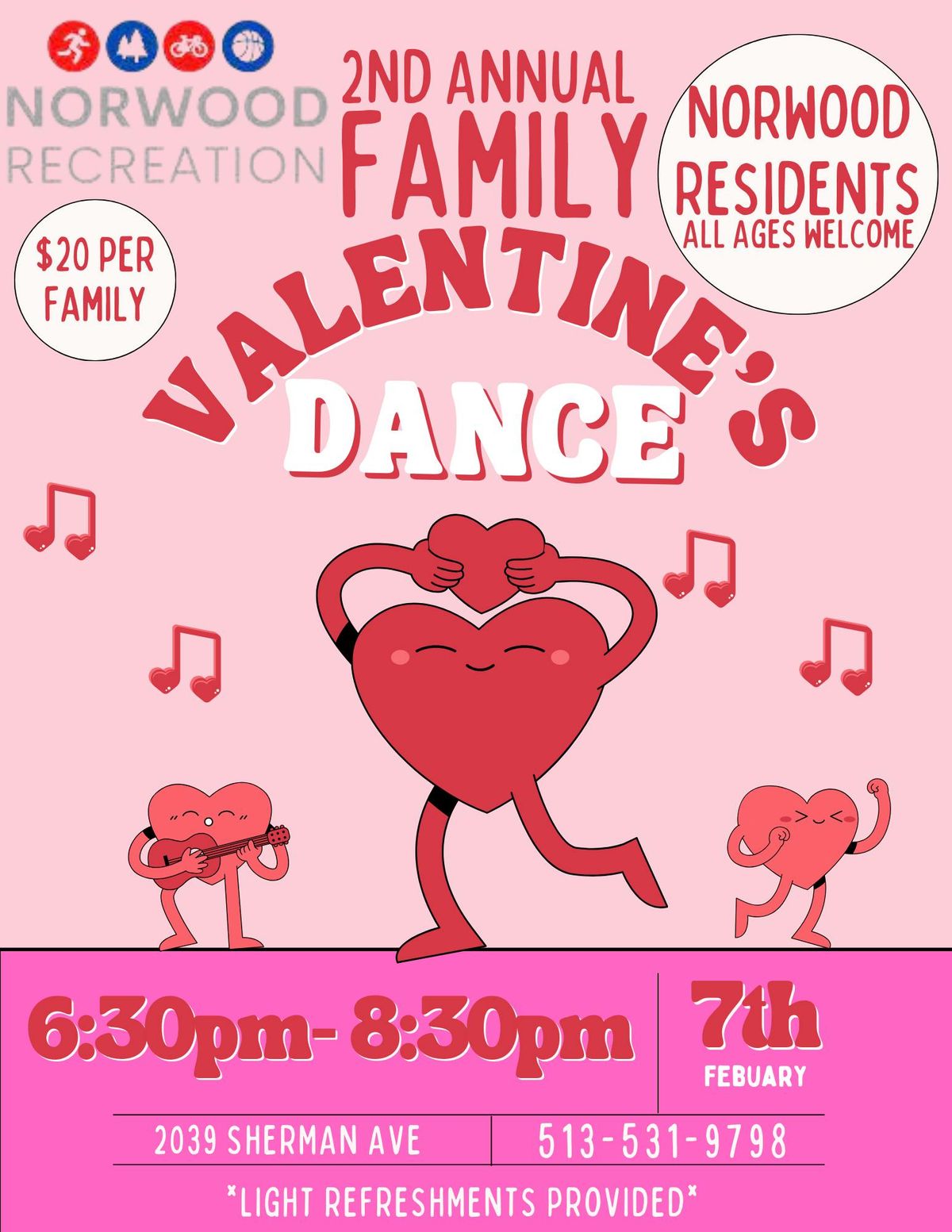 2nd Annual Family Valentines Dance