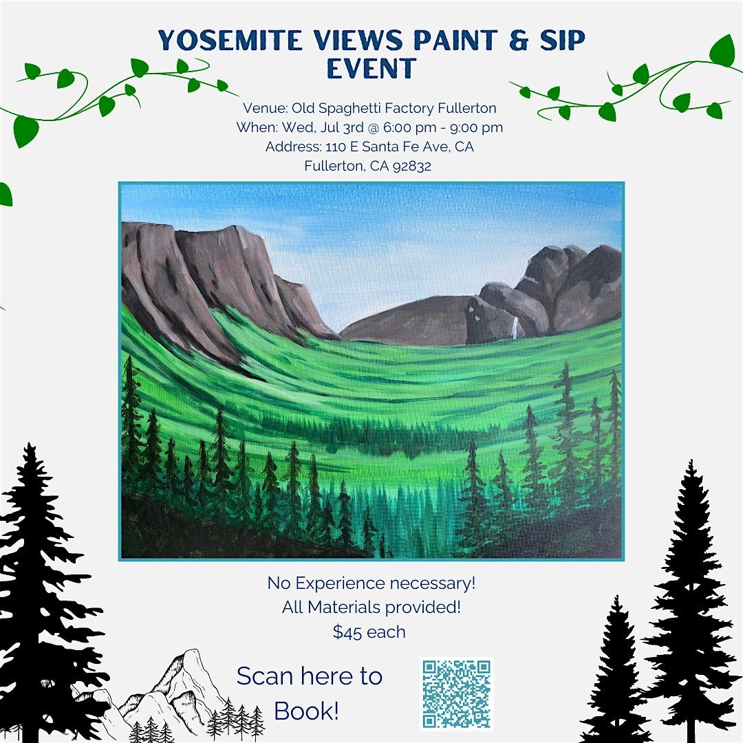 Yosemite Views- Paint and Sip