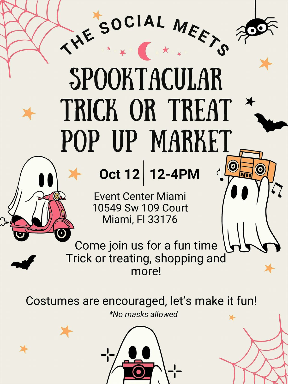 Spooktacular Trick or Treat Pop Up Market