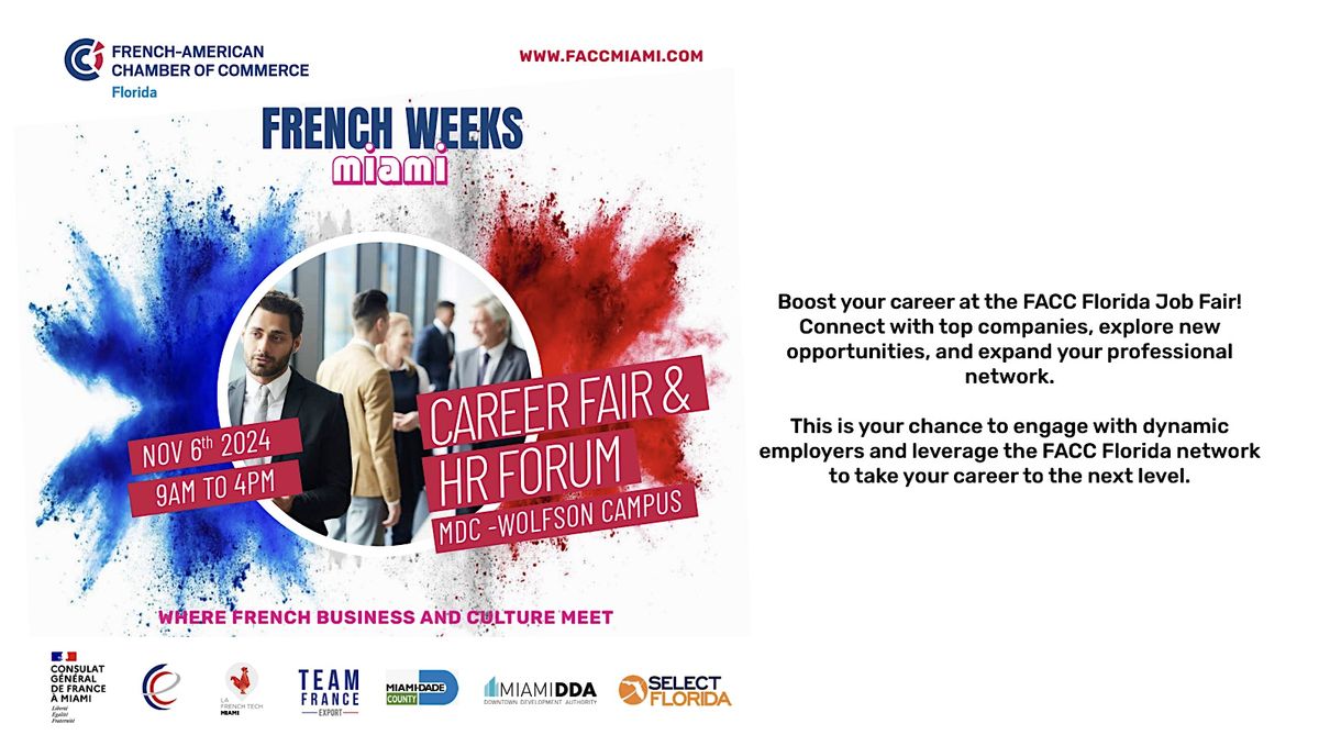 French Weeks 2024 CAREER Fair & HR FORUM FACC Career Fair