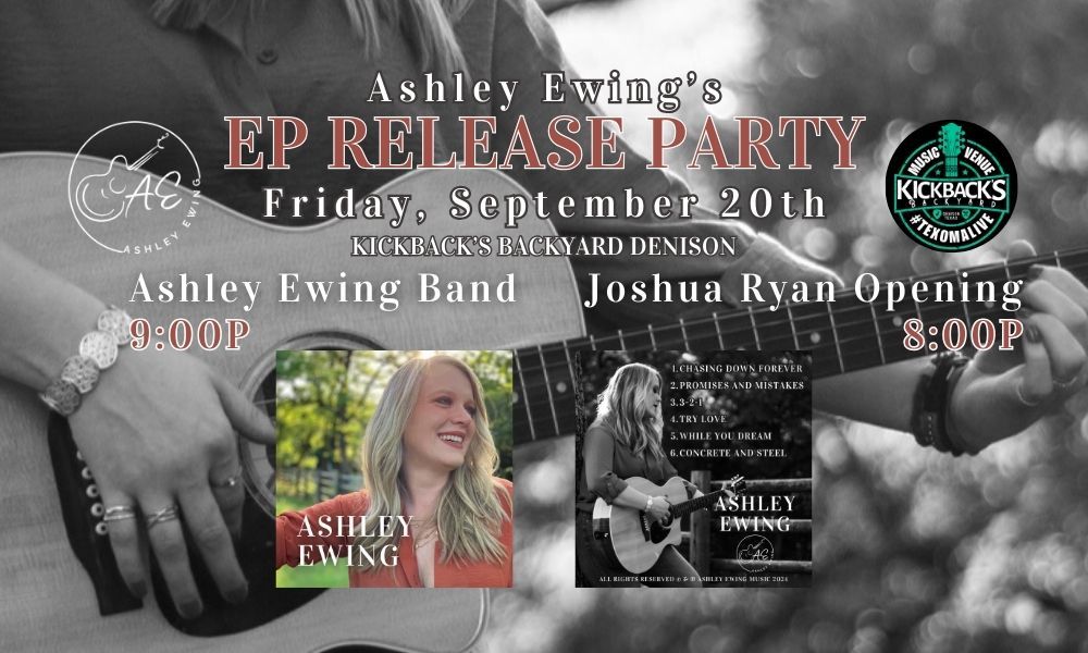 Ashley Ewing EP RELEASE PARTY - Full Band Show - w\/ special guest Joshua Ryan