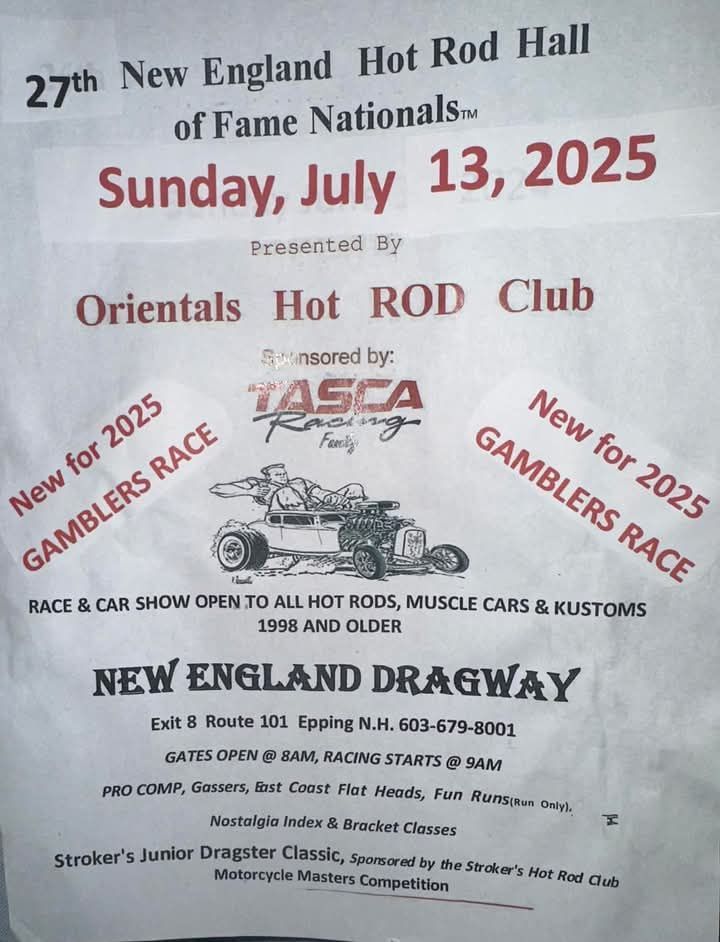 New England Dragway car show