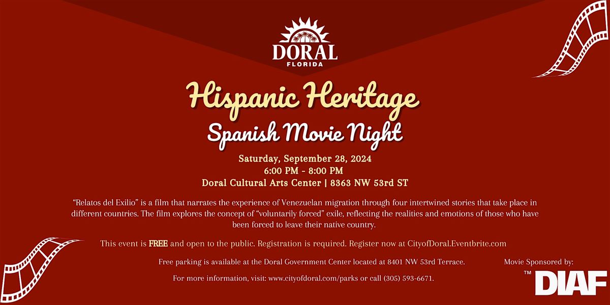 Hispanic Heritage Spanish Movie Night - Relatos del Exilio