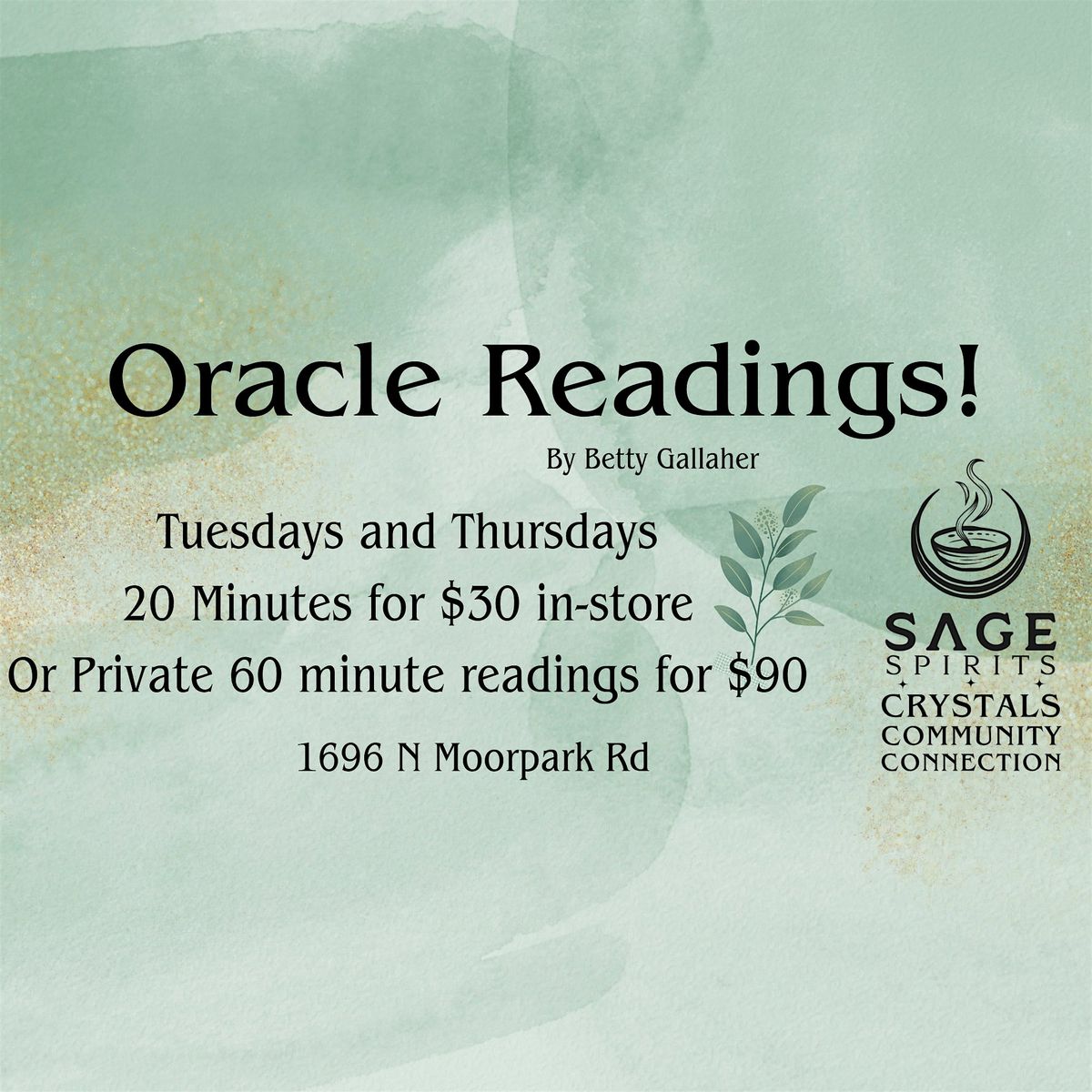 Oracle Readings with Betty Thursday 6-27