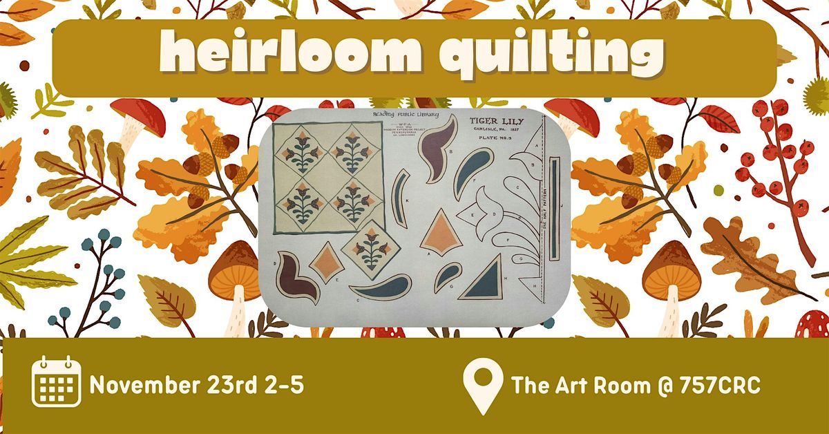 Heirloom Quilting Tiger Lily