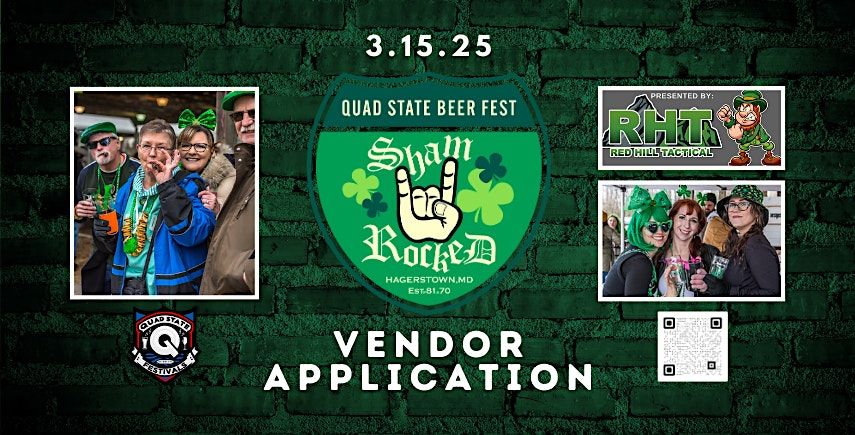 Quad State Beer Fest: ShamRocked! 2025 Vendor APPLICATION