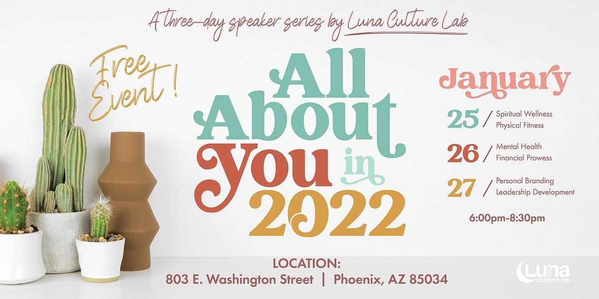 All About You in 2022 - Three-Day Speaker Series