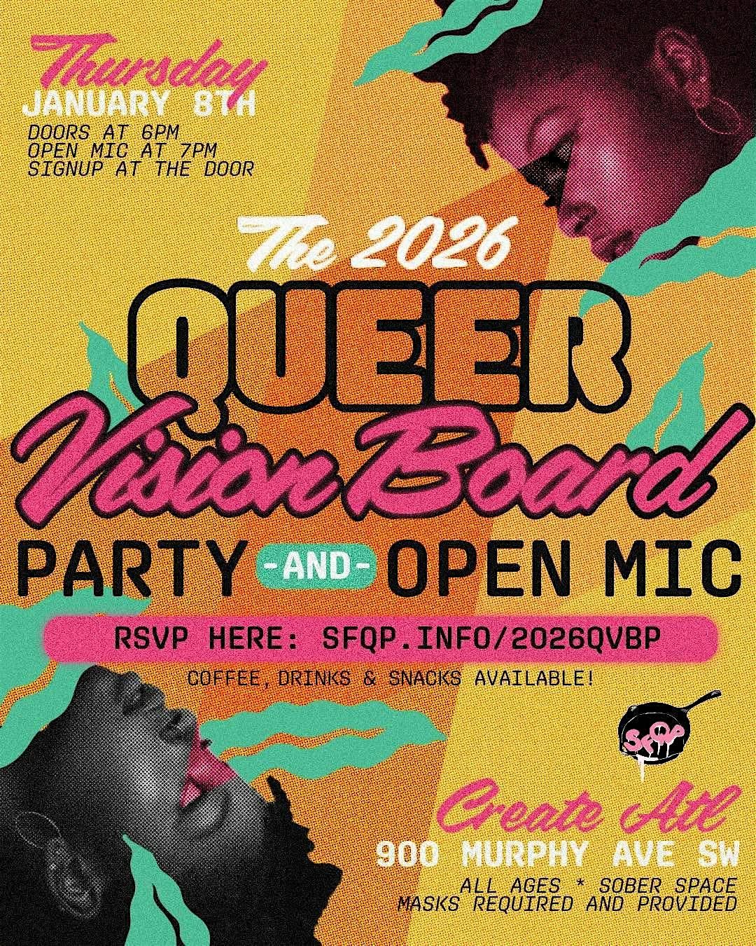 2026: A Queer Vision Board Party & Open Mic