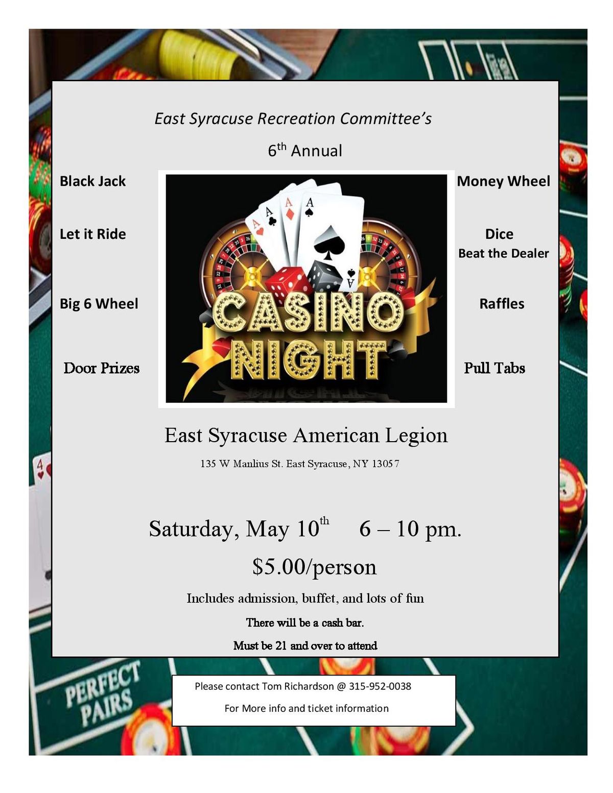 East Syracuse Casino night