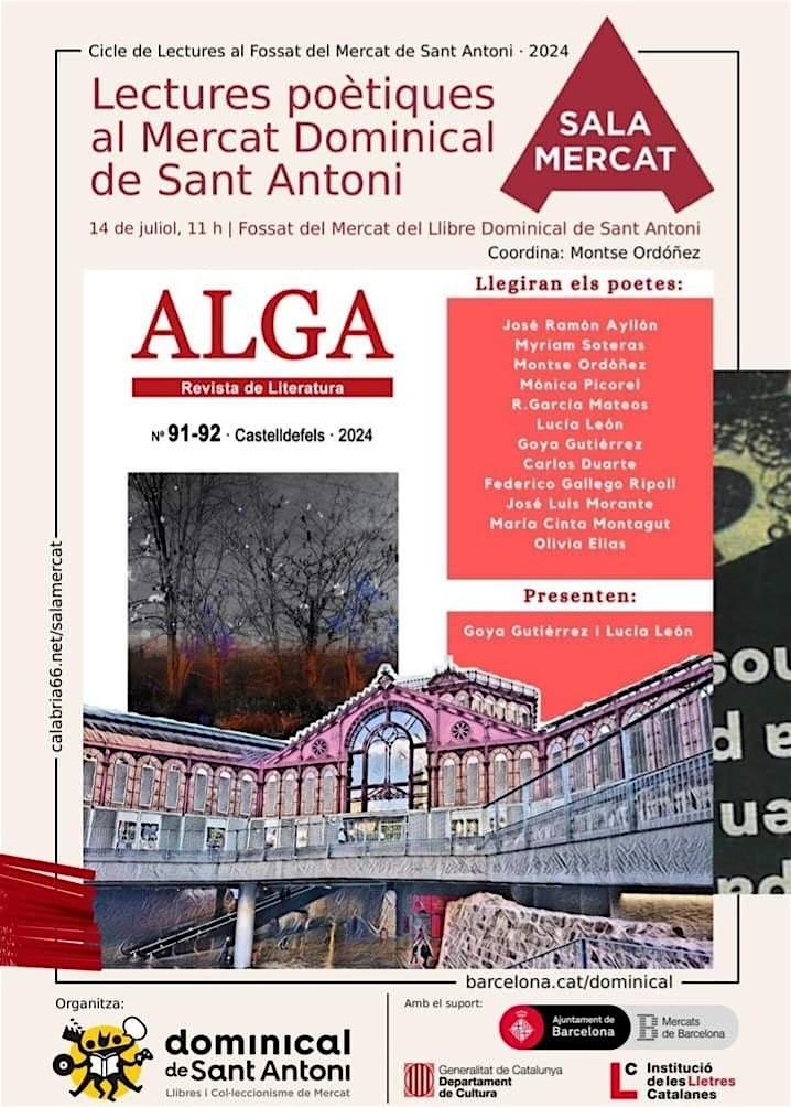 Revista Alga en el Mercat de San Antoni con Montse Ordo\u00f1ez