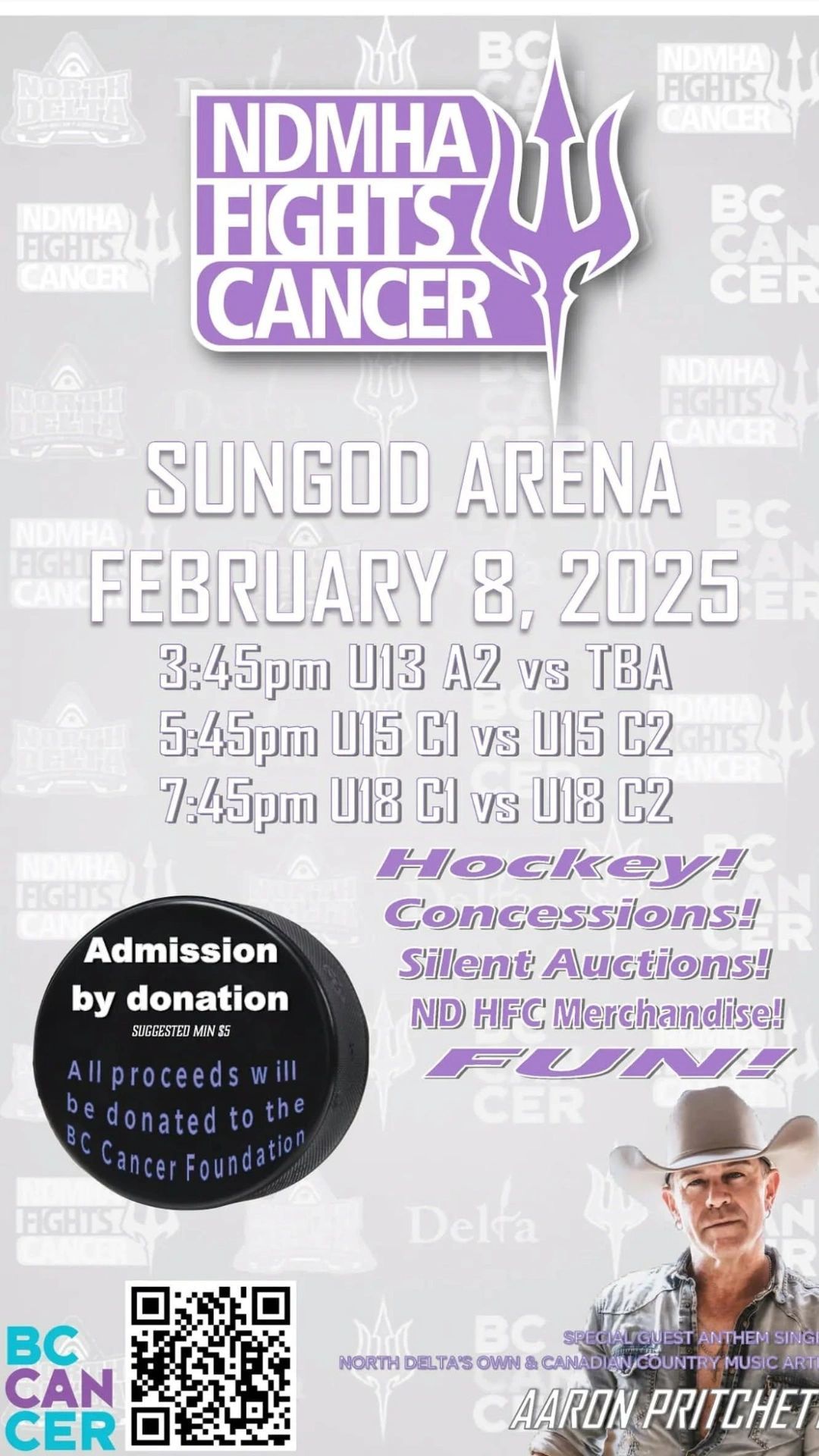 North Delta Hockey Fights Cancer 2025