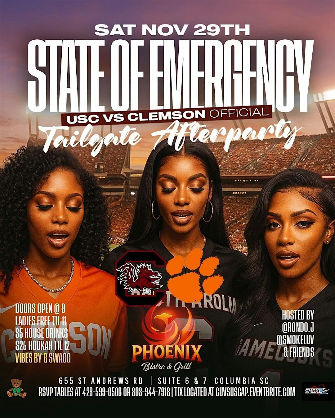 SOE: USC VS CLEMSON TAILGATE AFTER PARTY