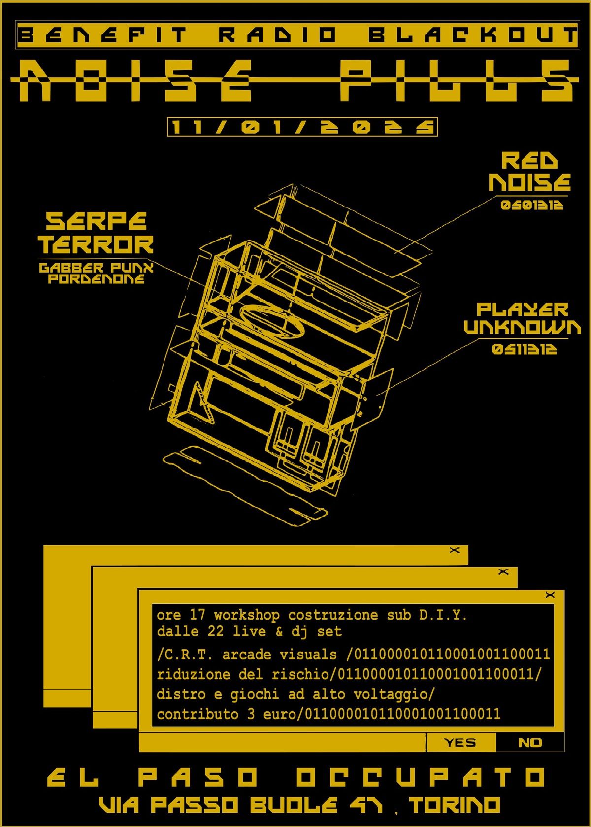 NOISE PILLS: SERPE TERROR\\\\RED NOISE\\\\PLAYER UNKNOWN Crew