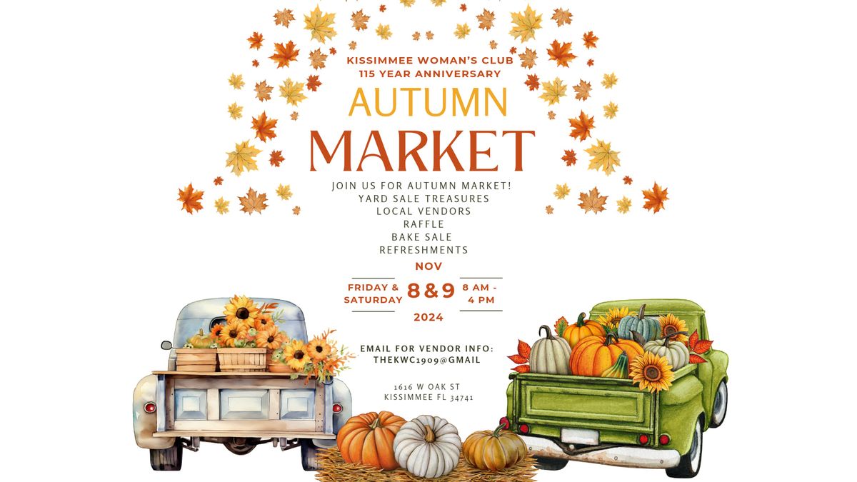 Autumn Market presented by the Kissimmee Woman's Club 