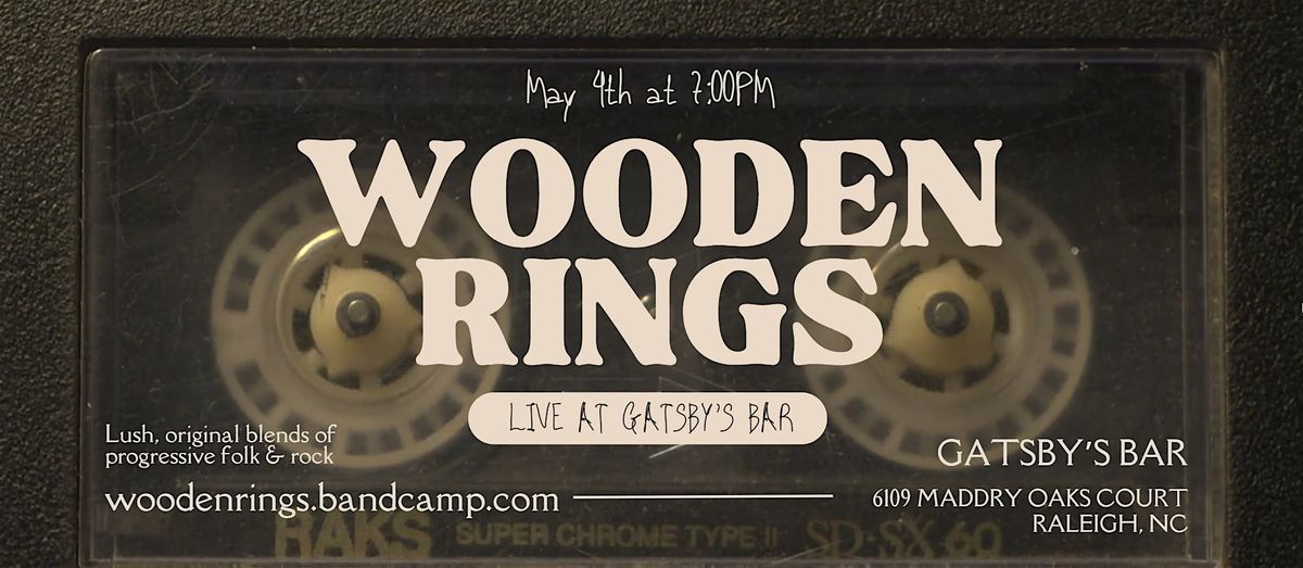 Wooden Rings at Gatsbys Bar