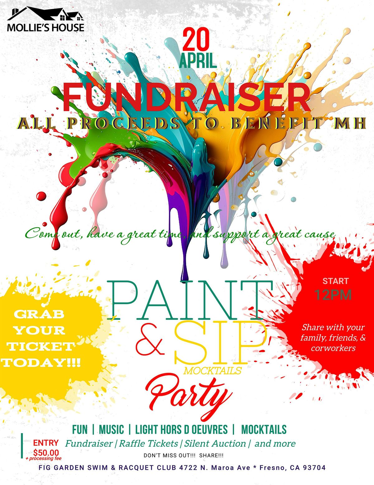 MH Paint & Sip Fundraiser
