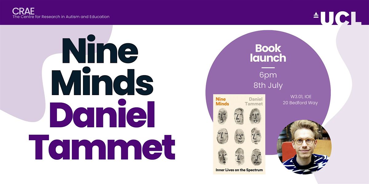 Nine Minds, a book launch with Daniel Tammet