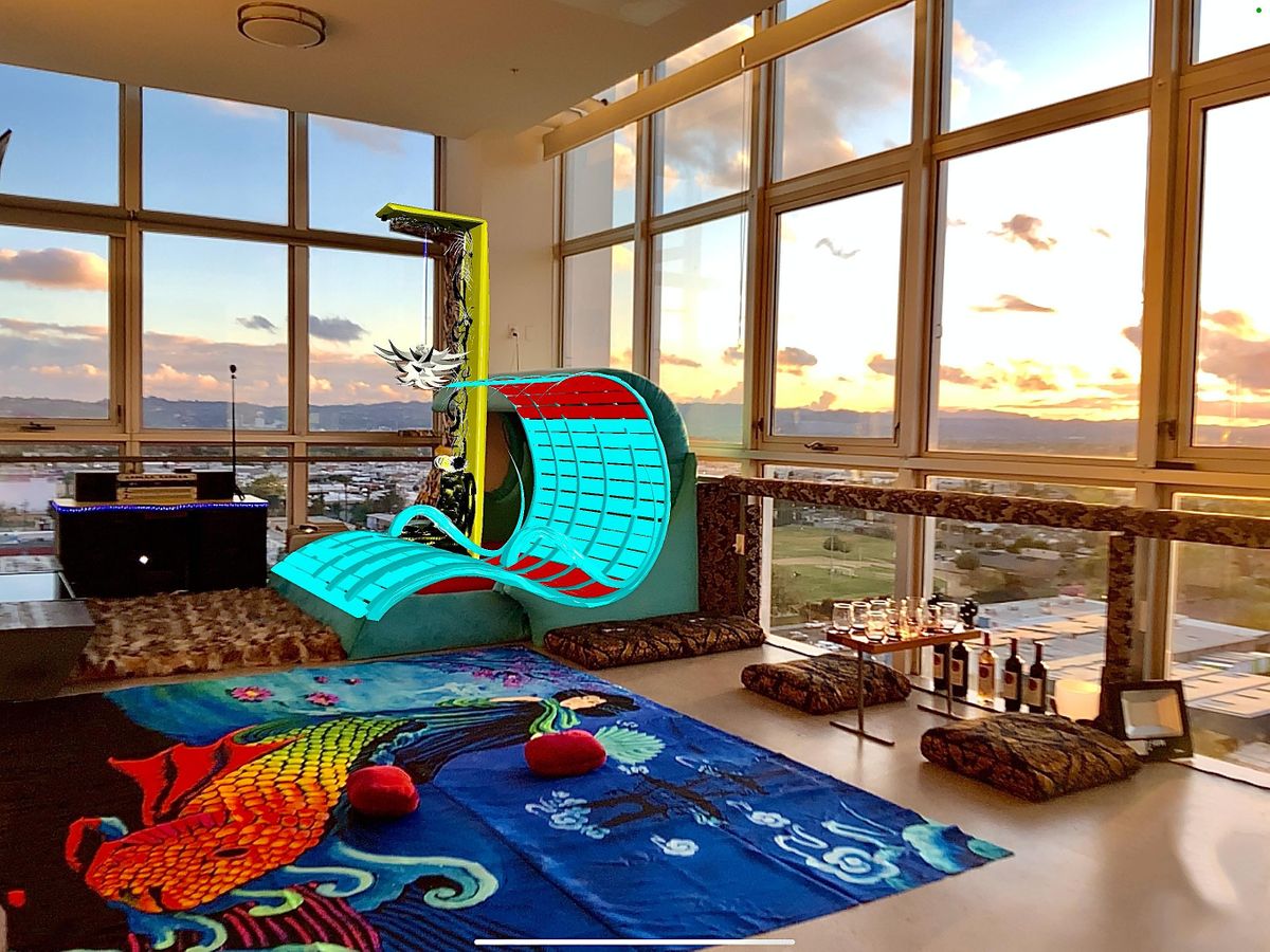 Penthouse Augmented Reality Gallery Experience with Wine Tasting