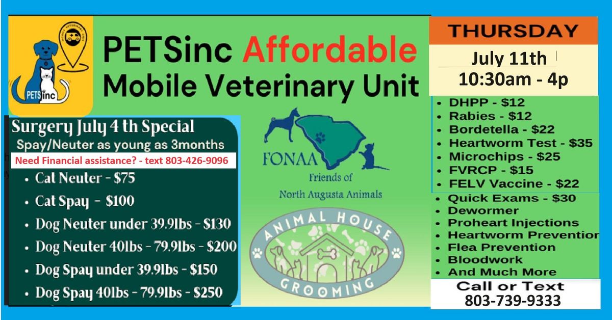 PETSince Affordable Mobile Vet clinic - Spay\/Neuter and Vaccines