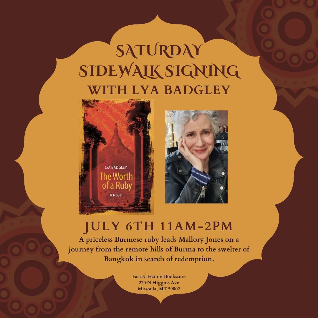 Saturday Sidewalk Signing with Lya Badgley