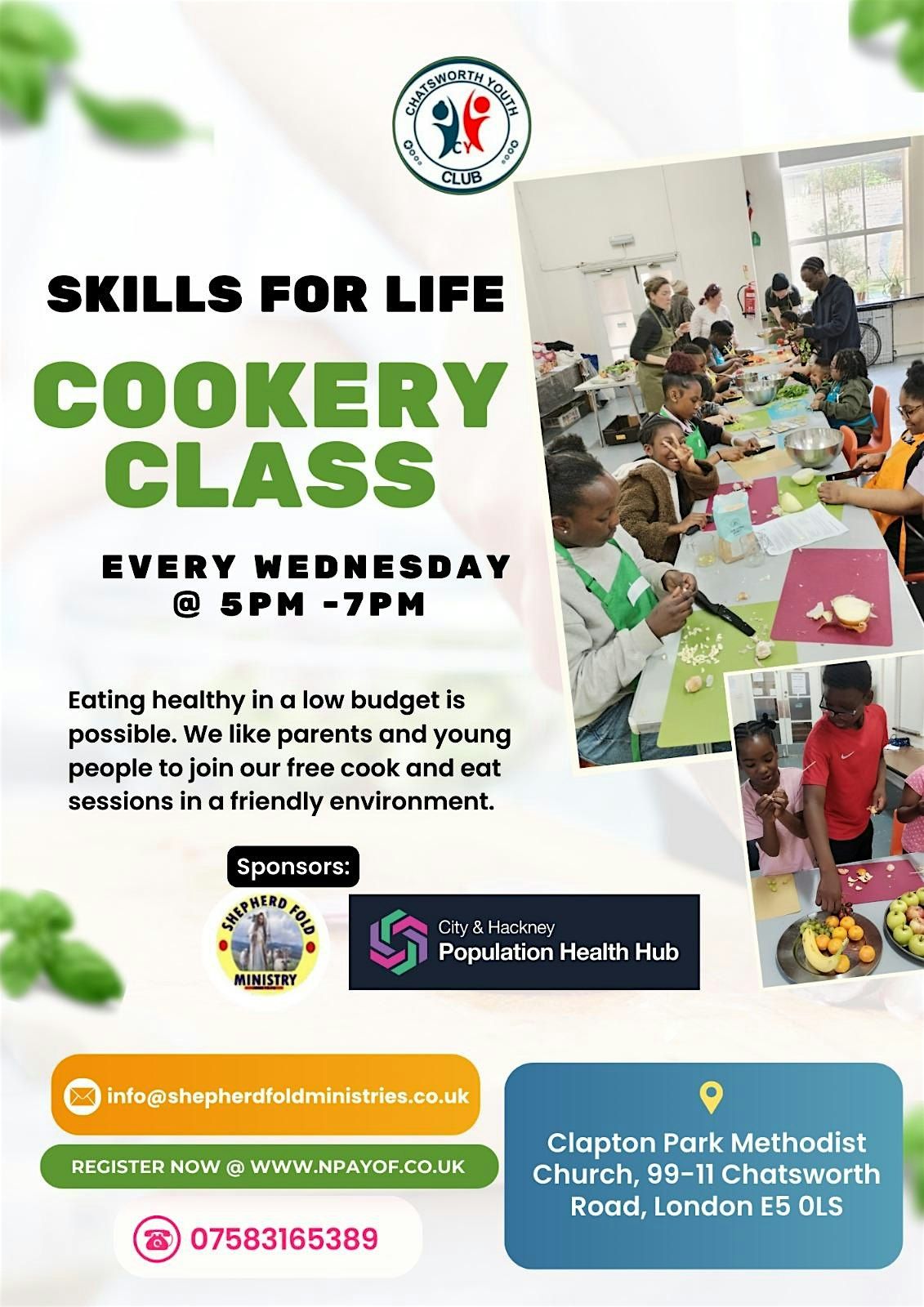 Skills For Life: Cookery Class