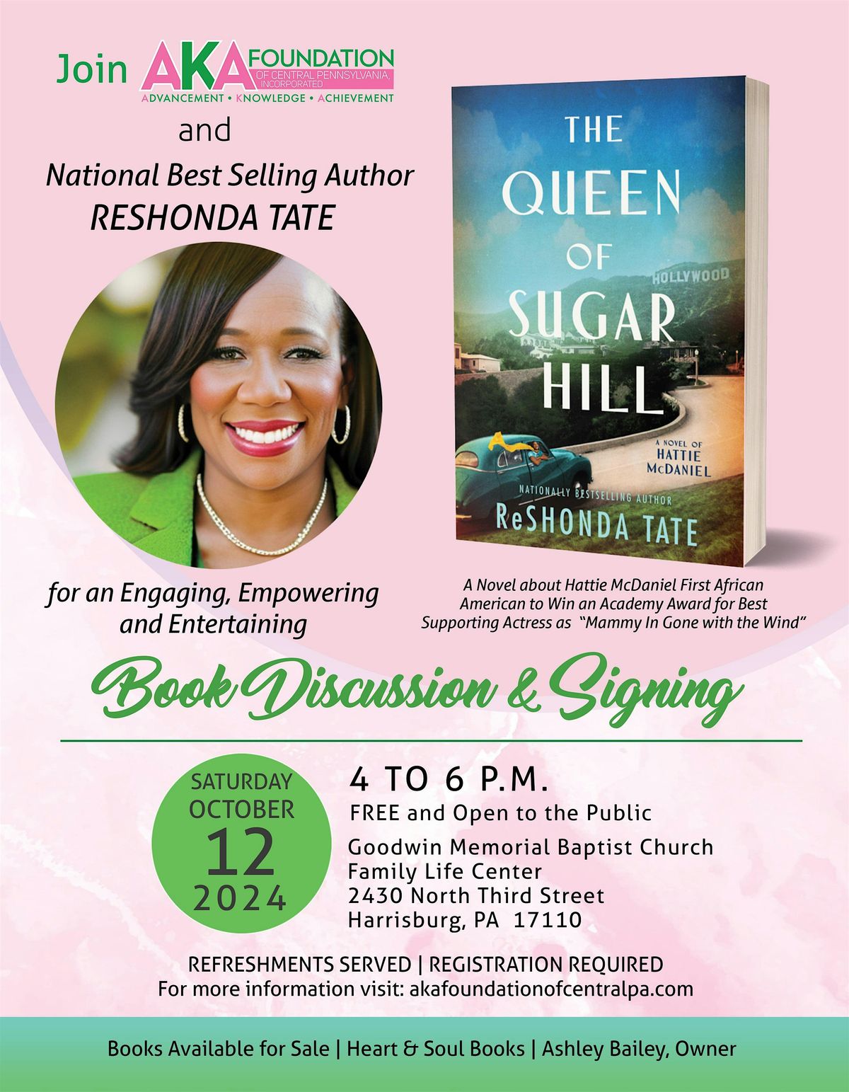 Queen of Sugar Hill by ReShonda Tate Book Discussion & Signing