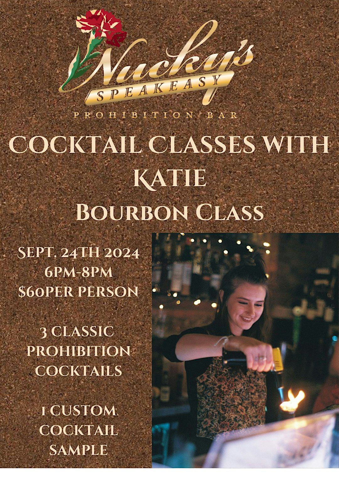 Bourbon cocktail class with Katie