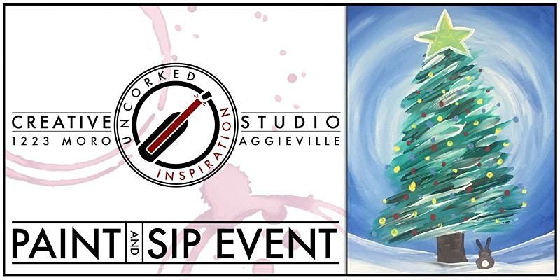 Christmas Paint And Sip November 2022 Nyc Paint & Sip | Christmas Bunny - Discounted, Uncorked Inspiration, Manhattan,  27 November 2021