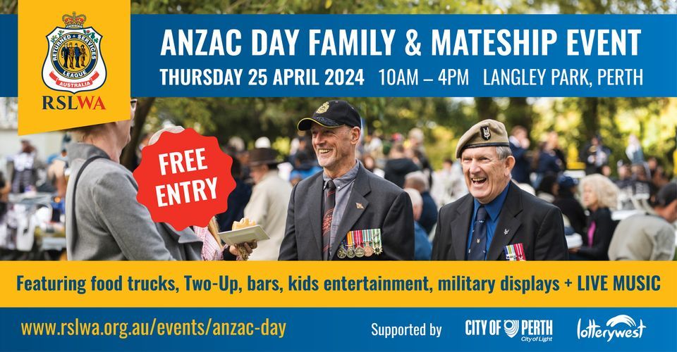 ANZAC Day Family & Mateship Event