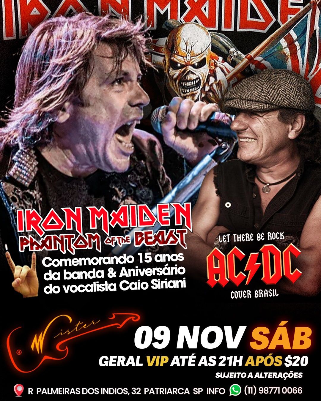 Iron Maiden Experience em S\u00e3o Paulo! Anivers\u00e1rio de 15 anos da Phantom Of The Beast