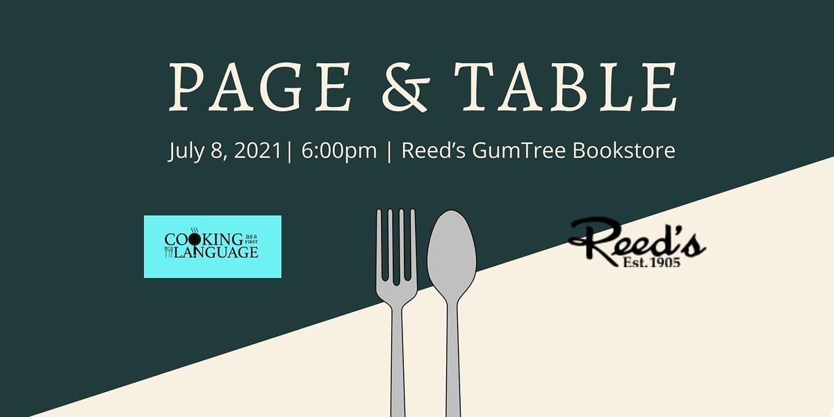 Page & Table, Reed's GumTree Bookstore, Tupelo, 8 July 2021