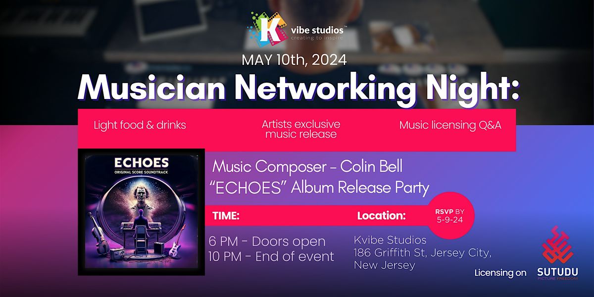 Musician Networking Night: Release of Colin Bell's album \u2018Echoes\u2019