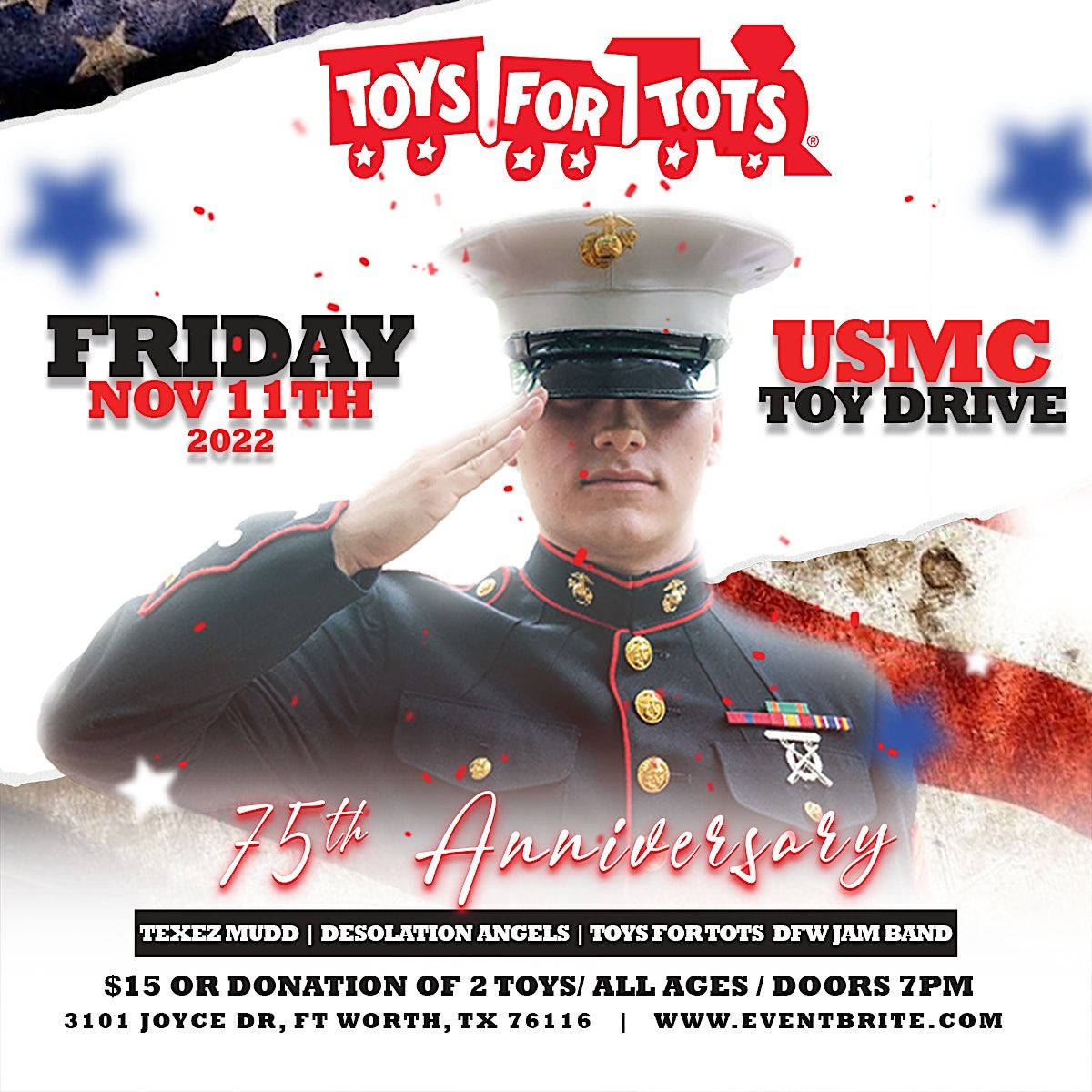 Toys for Tots (USMC) The Rail Club, The Rail Club, Fort Worth, 18