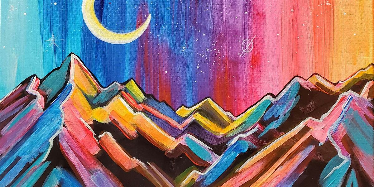 Colorful Mountains - Paint and Sip by Classpop!\u2122