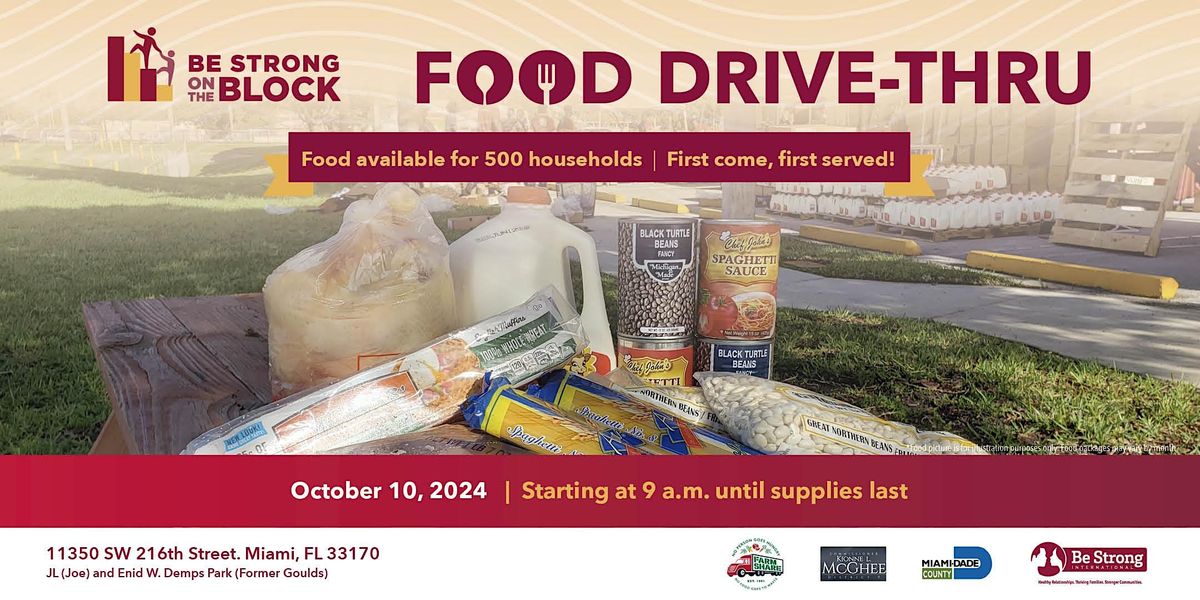 Be Strong International's October Food Drive 2024